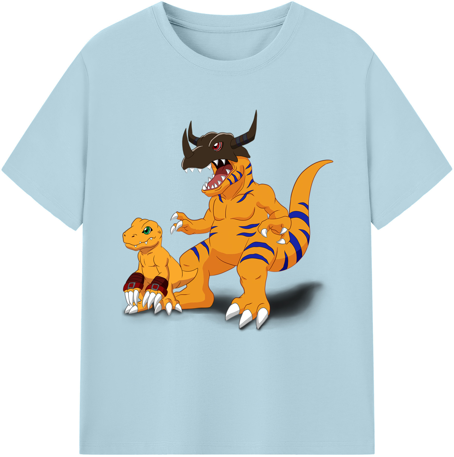 （画像用） Digimon デジタルモンスター/デジモン 綿100％半袖Tシャツ（フロントプリント）